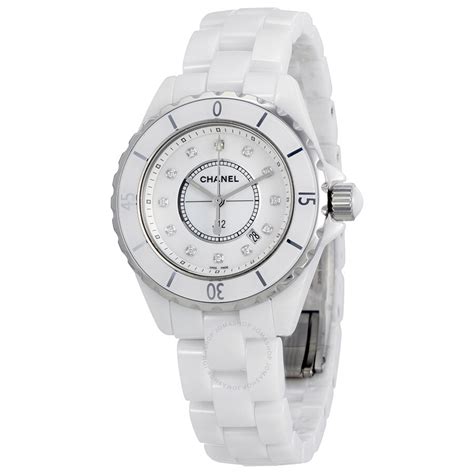 Chanel H1628 J12 Diamonds Ladies Watch 